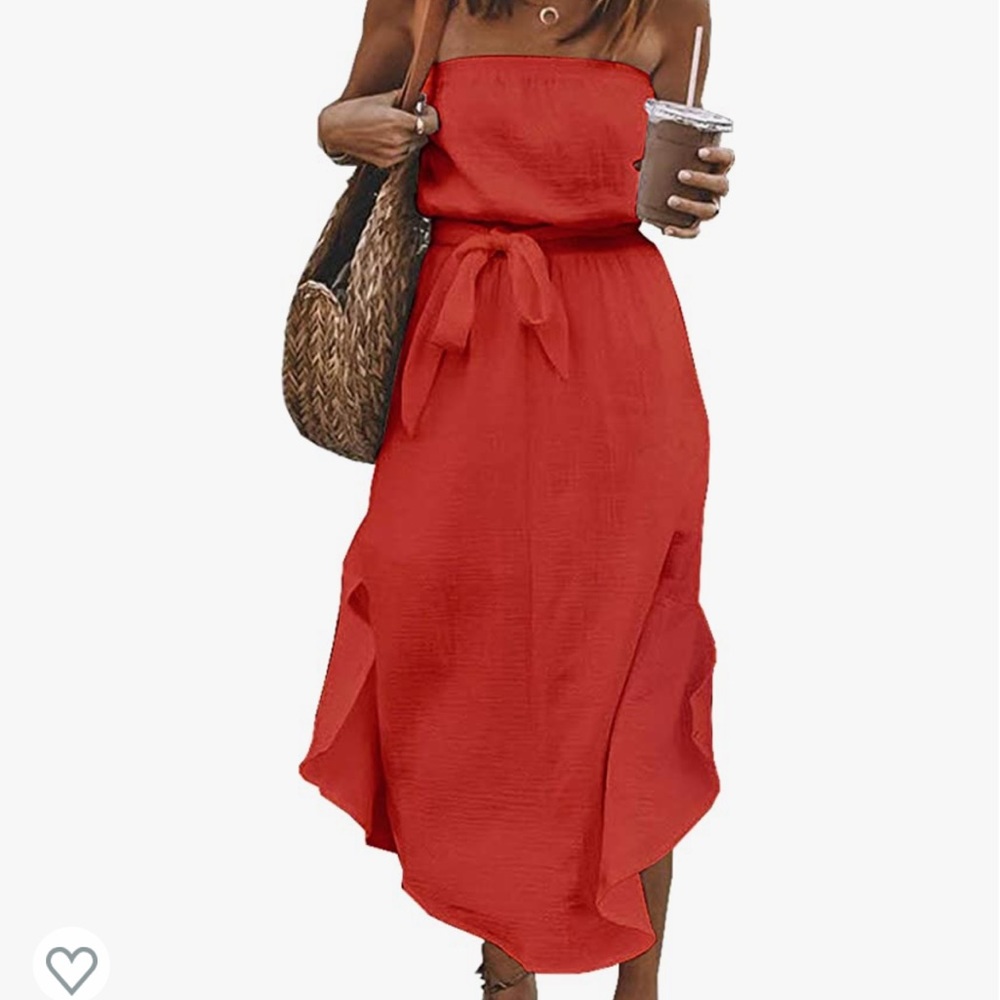 FREE with purchase - Red Resort Dress